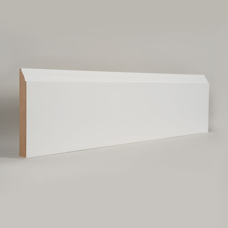 MDF-lister (spackelgrundad & pärlvit) 3/5' x 4 1/4'