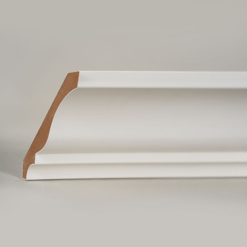 MDF-krongjutning (fyllnadsgrundad & pärlvit) 3/5' x 4 1/4'