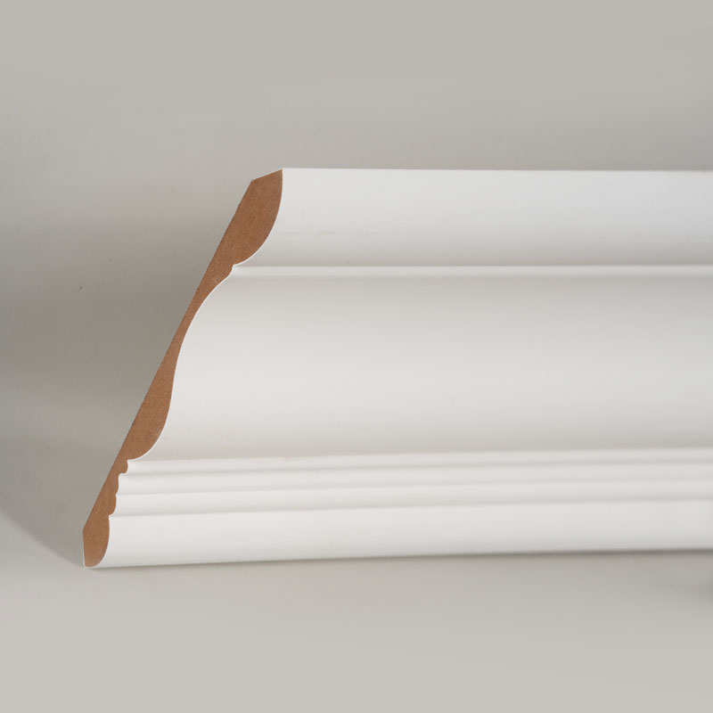 MDF krongjutning (fyllnadsgrundad & pärlvit) 3/5' x 6'