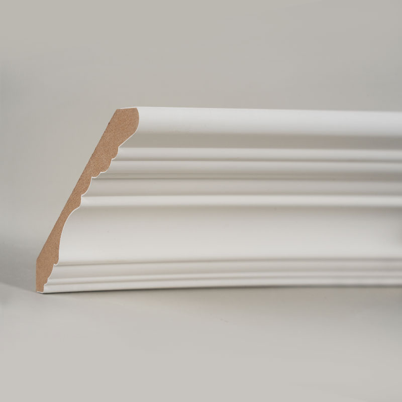 MDF krongjutning (spackelgrundad & pärlvit) 3/5' x 4 1/2'