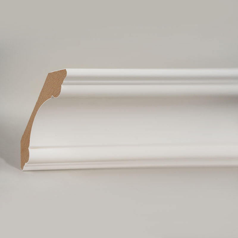 MDF-krongjutning (fyllnadsgrundad & pärlvit) 3/4' x 3 3/8'