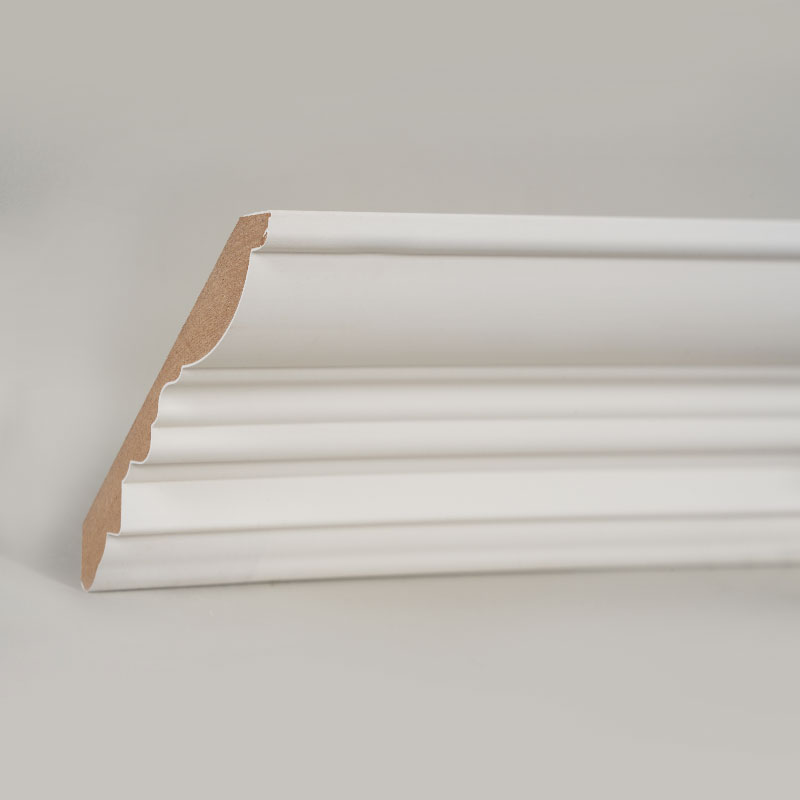 MDF krongjutning (spackelgrundad & pärlvit) 3/5' x 4 1/2'
