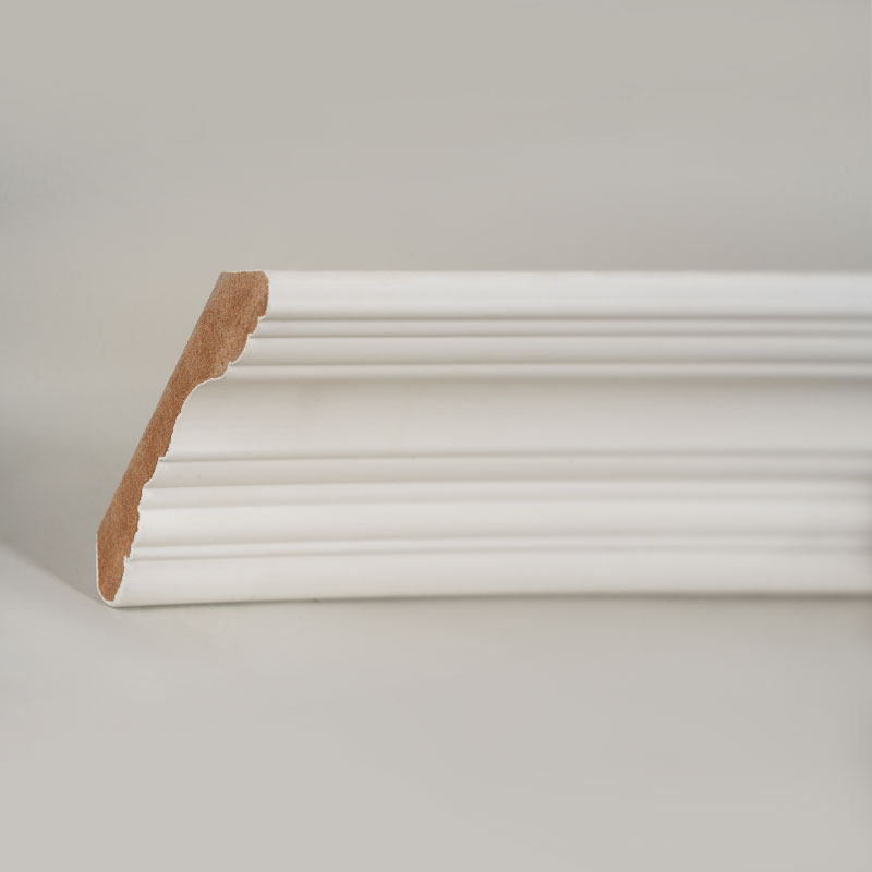 MDF-krongjutning (fyllnadsgrundad & pärlvit) 3/5' x 3 4/9'