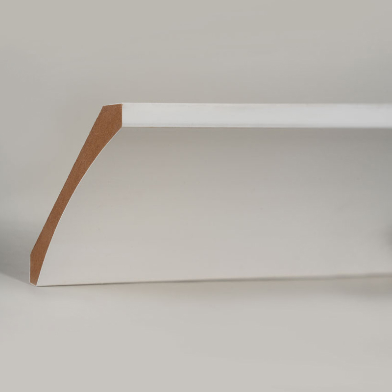 MDF-krongjutning (fyllnadsgrundad & pärlvit) 3/5' x 4 1/4'
