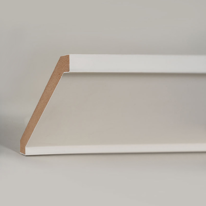 MDF-krongjutning (fyllnadsgrundad & pärlvit) 3/5' x 4 1/4'
