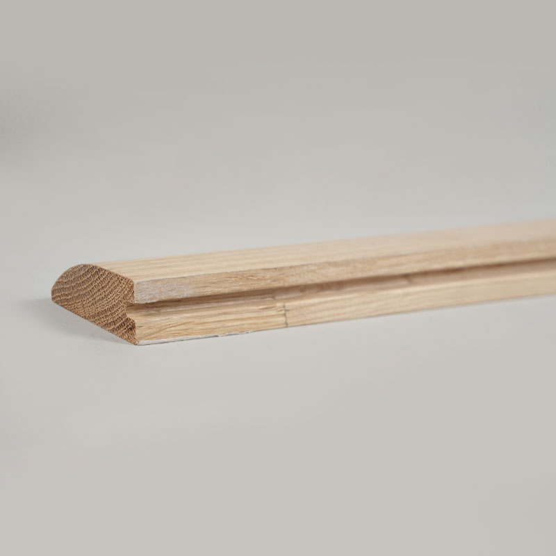 Reducerare för hela stockar i vit ek (färg oavslutad) - ek naturlig färg 3/5'x1 31/32'