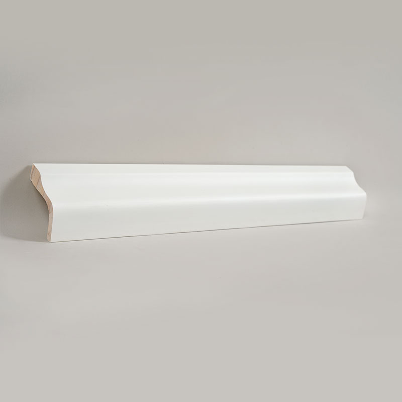Fotlist i furu (spackelgrundad + färg) - Vit 1 1/2'x2 1/6'
