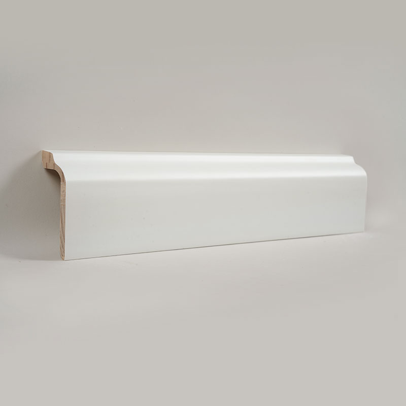 Fotlist i furu (spackelgrundad + färg) - Vit 1 3/5'x3 5/9'